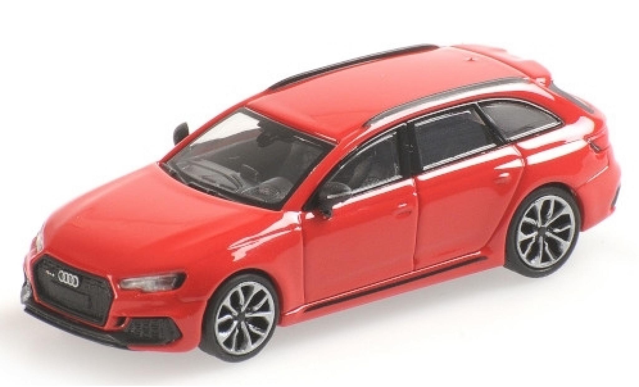 Audi RS4 1/87 Minichamps Avant (B9) metallic rood 2018 modelauto