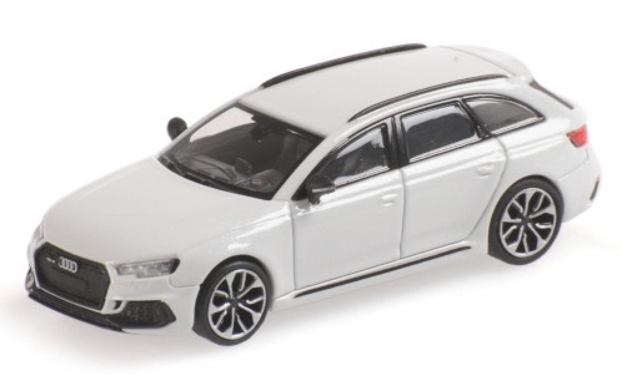 Audi RS4 1/87 Minichamps Avant (B9) metallic wit 2018 modelauto