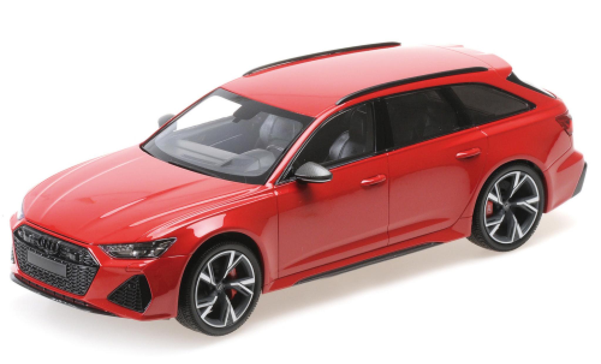 Audi RS6 1/18 Minichamps Avant metallic rood 2019 modelauto