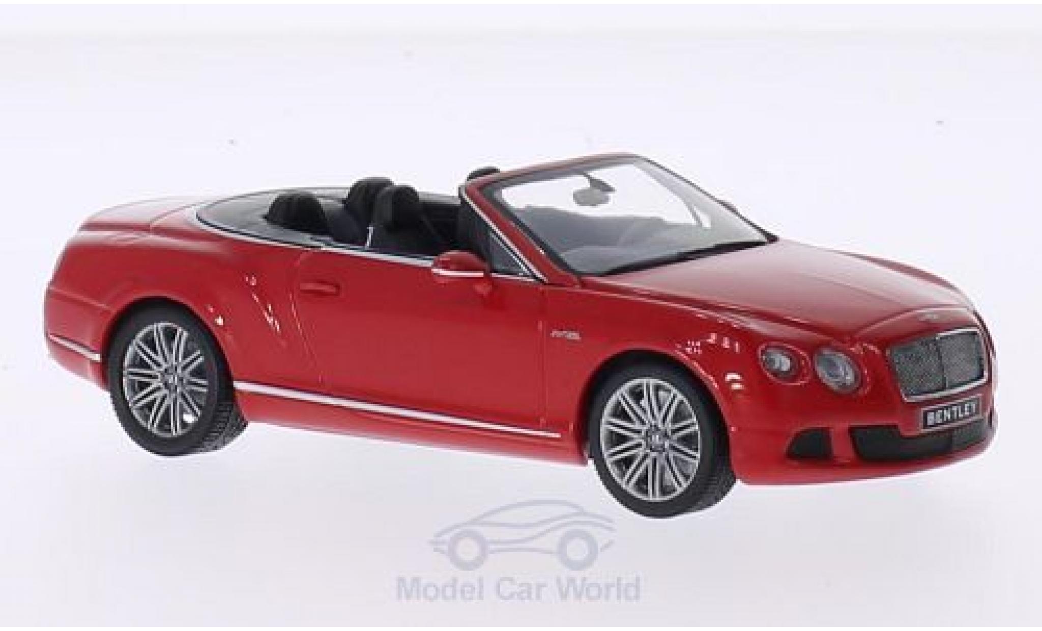 Bentley Continental 1/43 Minichamps GTC Speed rood 2012 modelauto