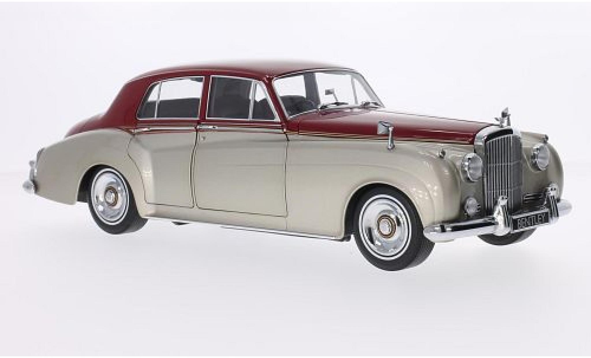 Bentley S2 1/18 Minichamps metallic beige/rood RHD 1960 modelauto