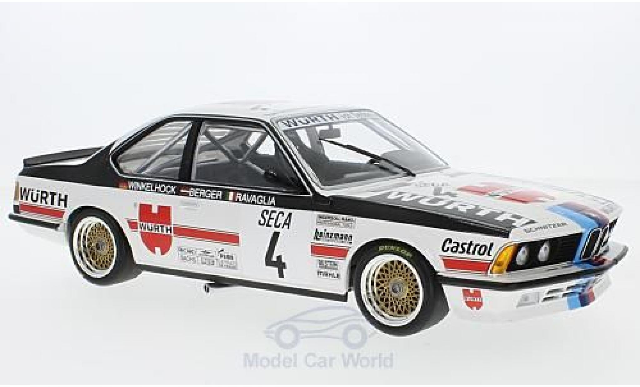 Bmw 635 CSI 1/18 Minichamps 635 CSi (E24) No.4 Italia W&uuml;rth 24h Spa 1984 R.Ravaglia/G.Berger/M.Winkelhock modelauto