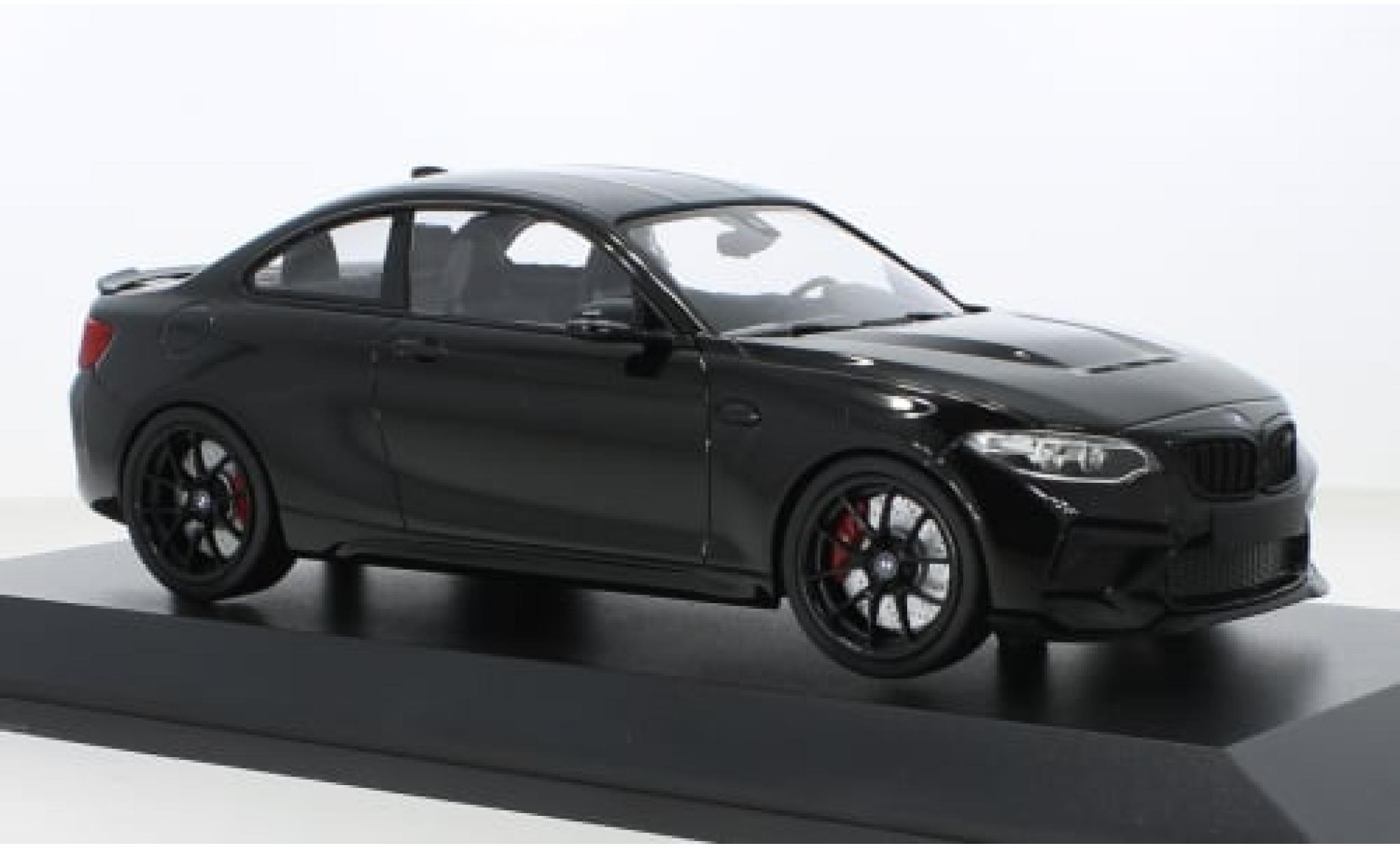 Bmw M2 1/18 Minichamps CS metallic zwart 2020 1:18 modelauto