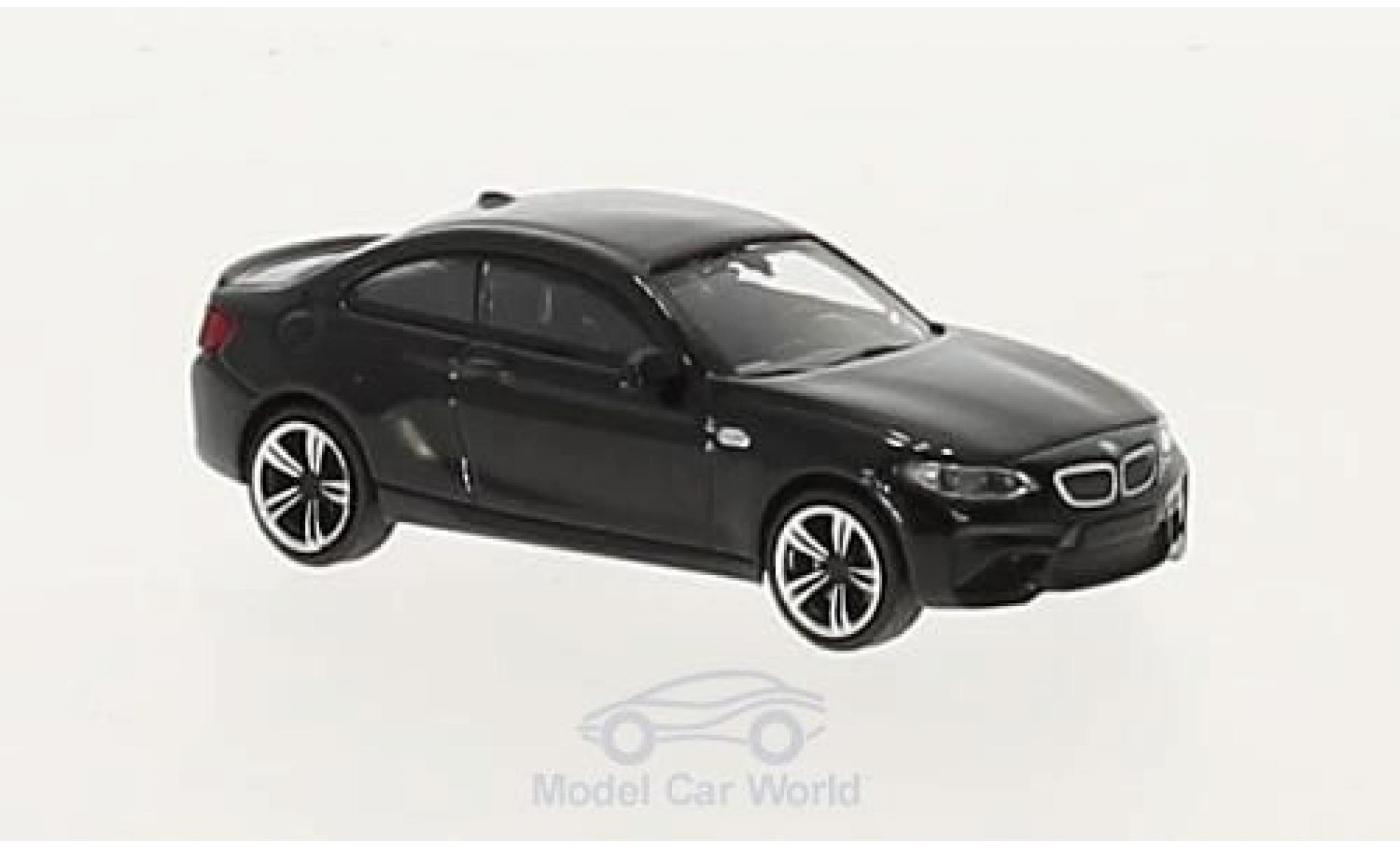 Bmw M2 1/87 Minichamps zwart 2016 modelauto