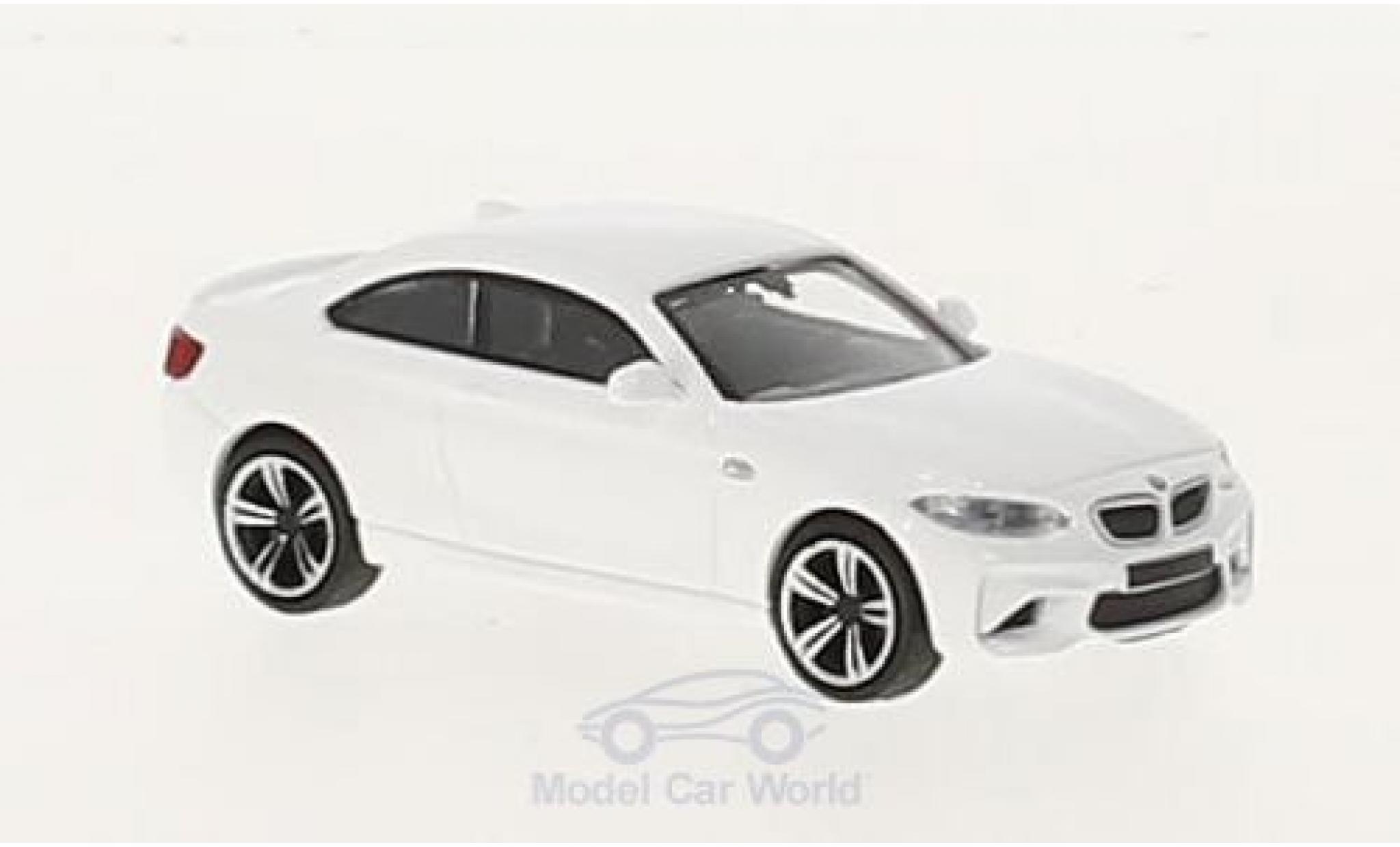 Bmw M2 1/87 Minichamps wit 2016 modelauto