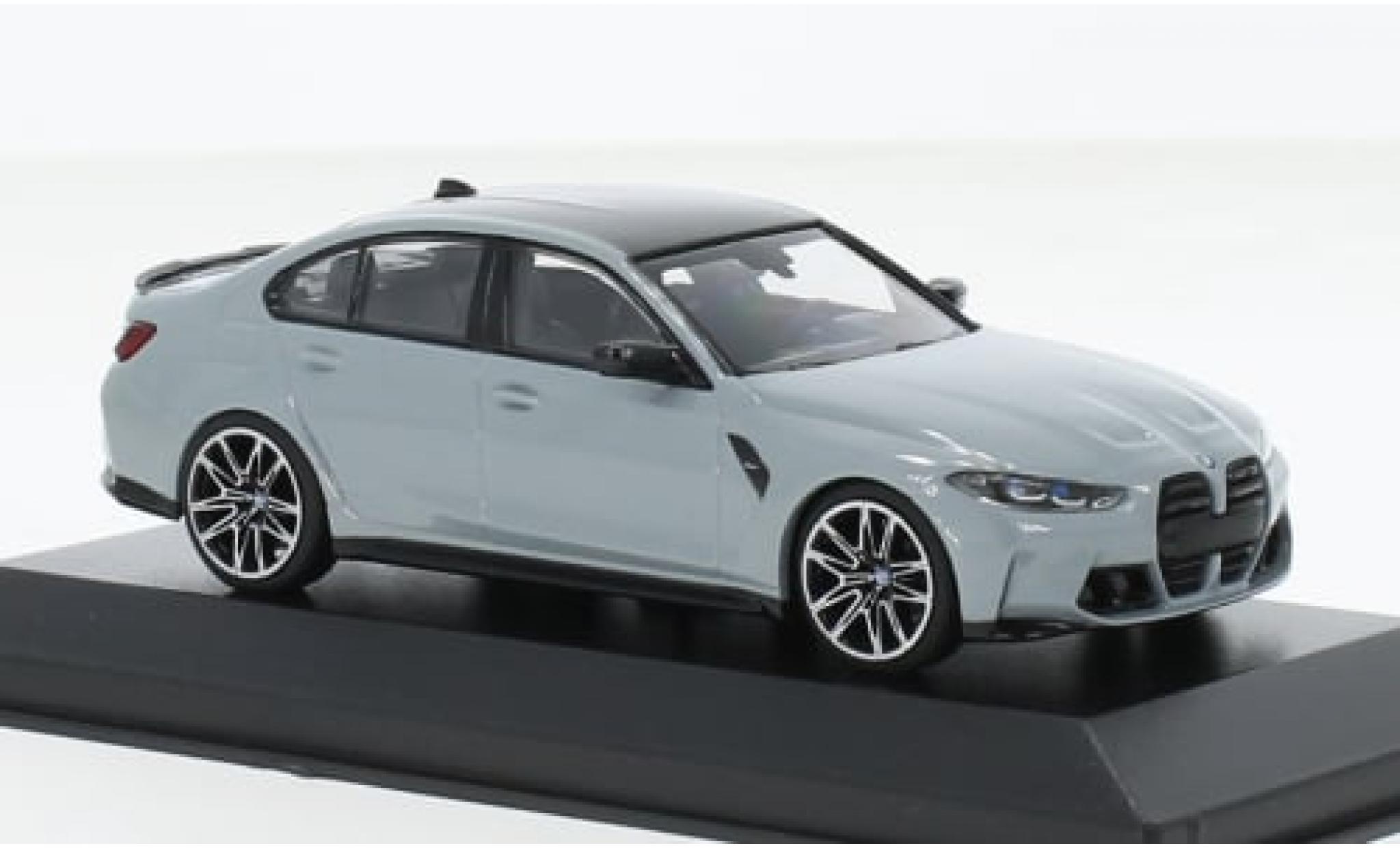 Bmw M3 1/43 Minichamps Competition (G80) metallic grijs/carbon 2020 1:43 modelauto