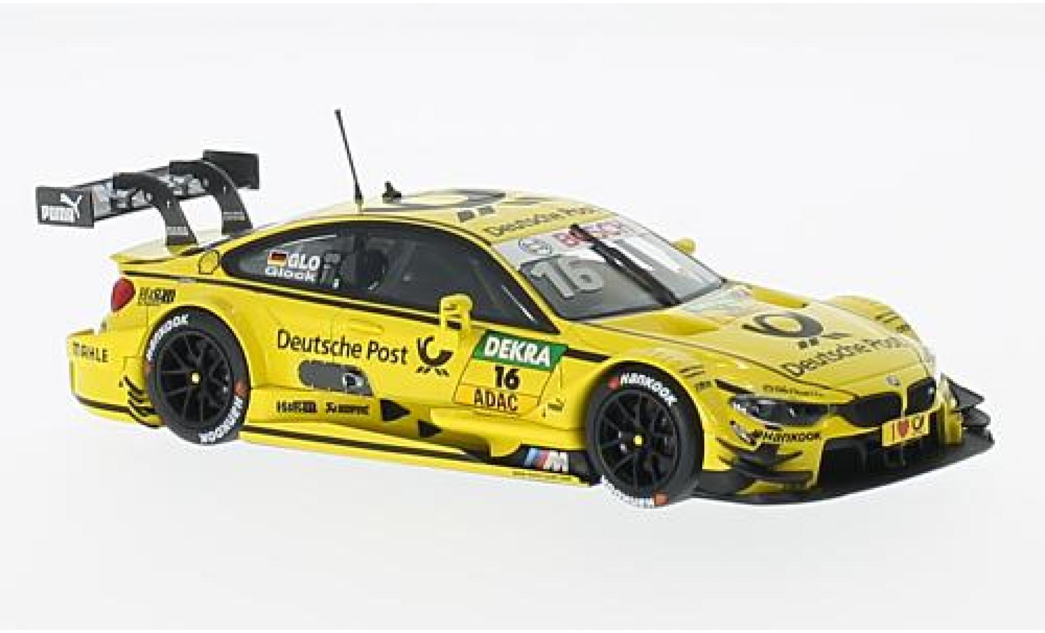 Bmw M4 1/43 Minichamps (F82) No.16 Team MTEK Deutsche Post DTM 2015 T.Glock modelauto