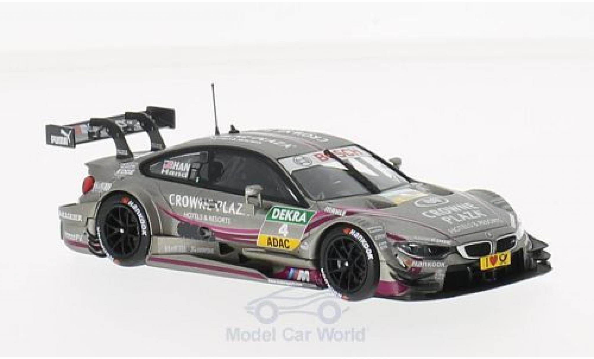 Bmw M4 1/43 Minichamps (F82) No.4 Team RBM Crowne Plaza DTM 2014 J.Hand modelauto
