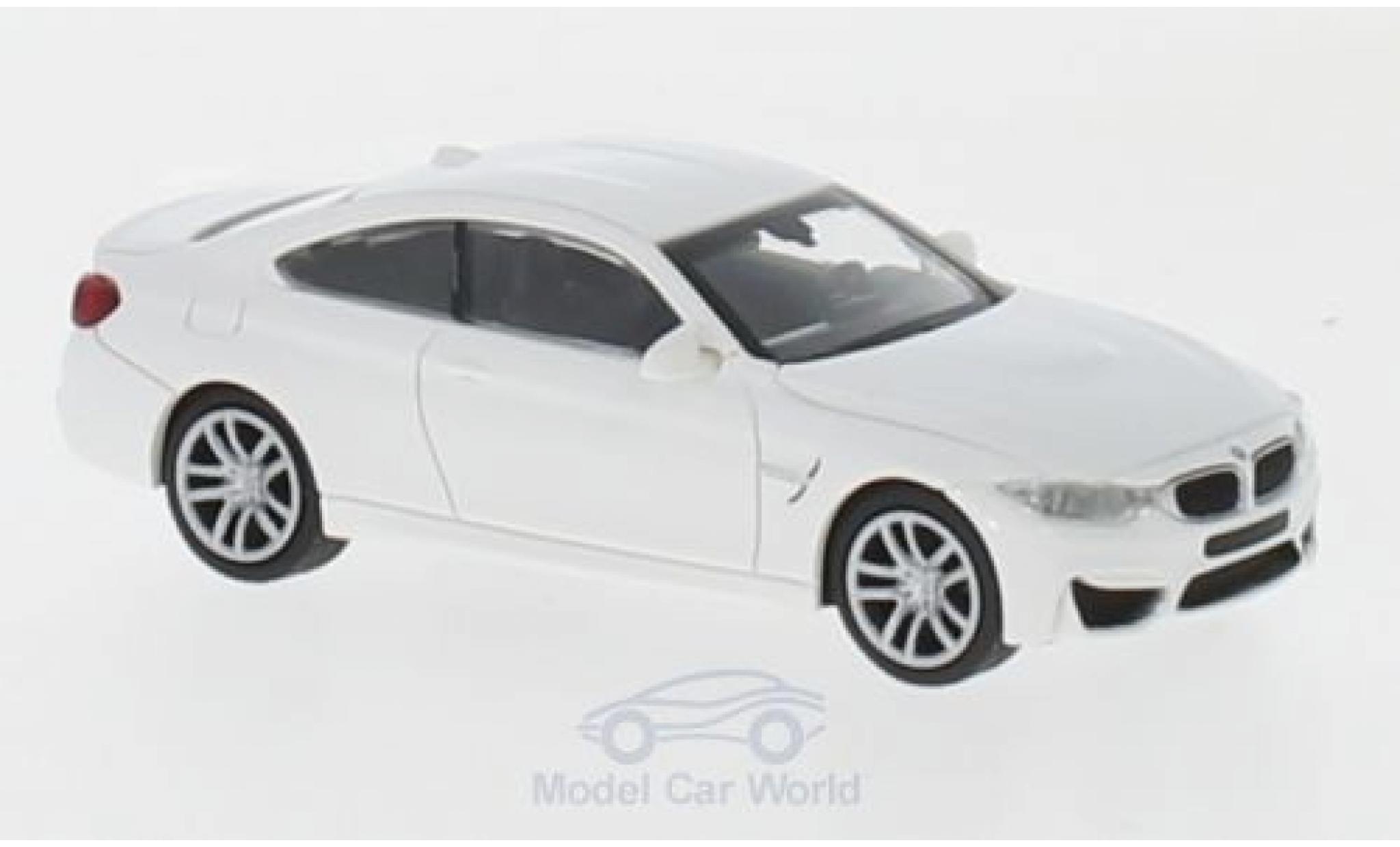 Bmw M4 1/87 Minichamps wit 2015 modelauto