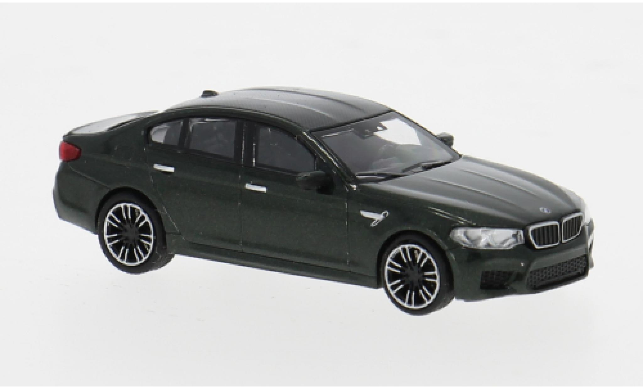 Bmw M5 1/87 Minichamps (F90) metallic groen 2018 1:87 modelauto