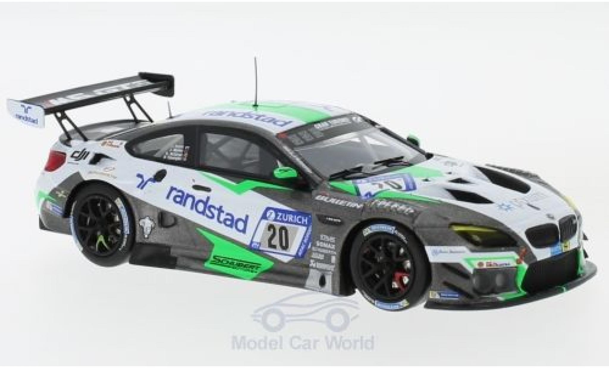 Bmw M6 1/43 Minichamps GT3 No.20 Schubert Motorsport 24h N&uuml;rburgring 2017 J.Krohn/J.M&uuml;ller/B.Spengler/K. Wittmer modelauto