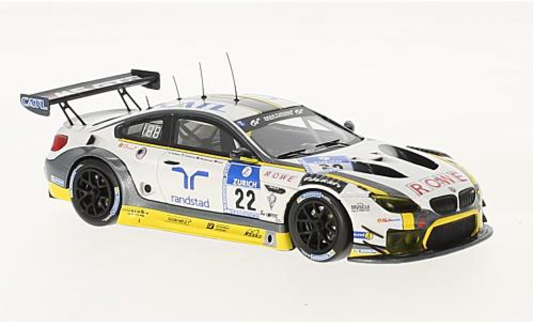 Bmw M6 1/43 Minichamps GT3 No.22 Rowe Racing 24h N&uuml;rburgring 2016 1:43 modelauto