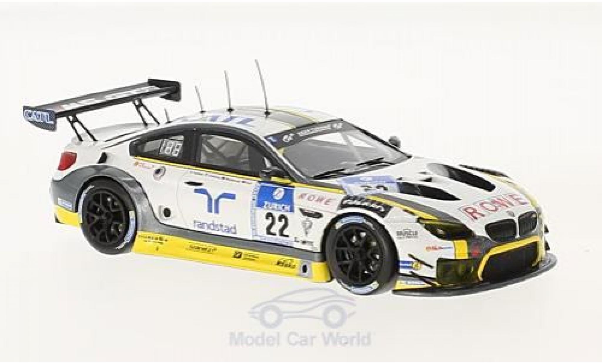 Bmw M6 1/18 Minichamps GT3 No.22 Rowe Racing 24h N&uuml;rburgring 2016 K.Graf/R.Westbrook/N.Catsburg/M.Palttala modelauto