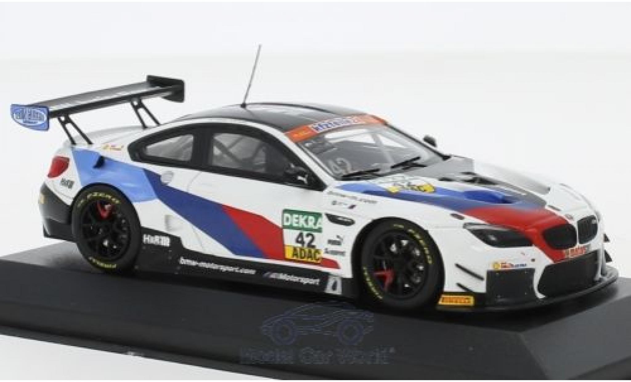 Bmw M6 1/43 Minichamps GT3 No.42 Schnitzer Motorsport ADAC GT Masters 2018 M.Jensen/T.Scheider modelauto