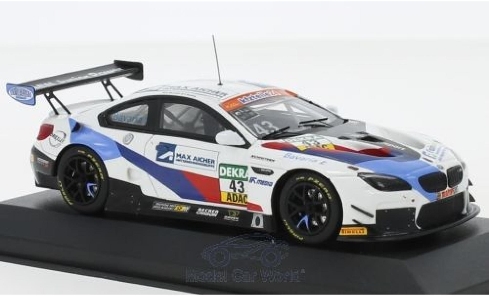 Bmw M6 1/43 Minichamps GT3 No.43 Schnitzer Motorsport ADAC GT Masters 2018 D.Marschall/V.Bouveng modelauto
