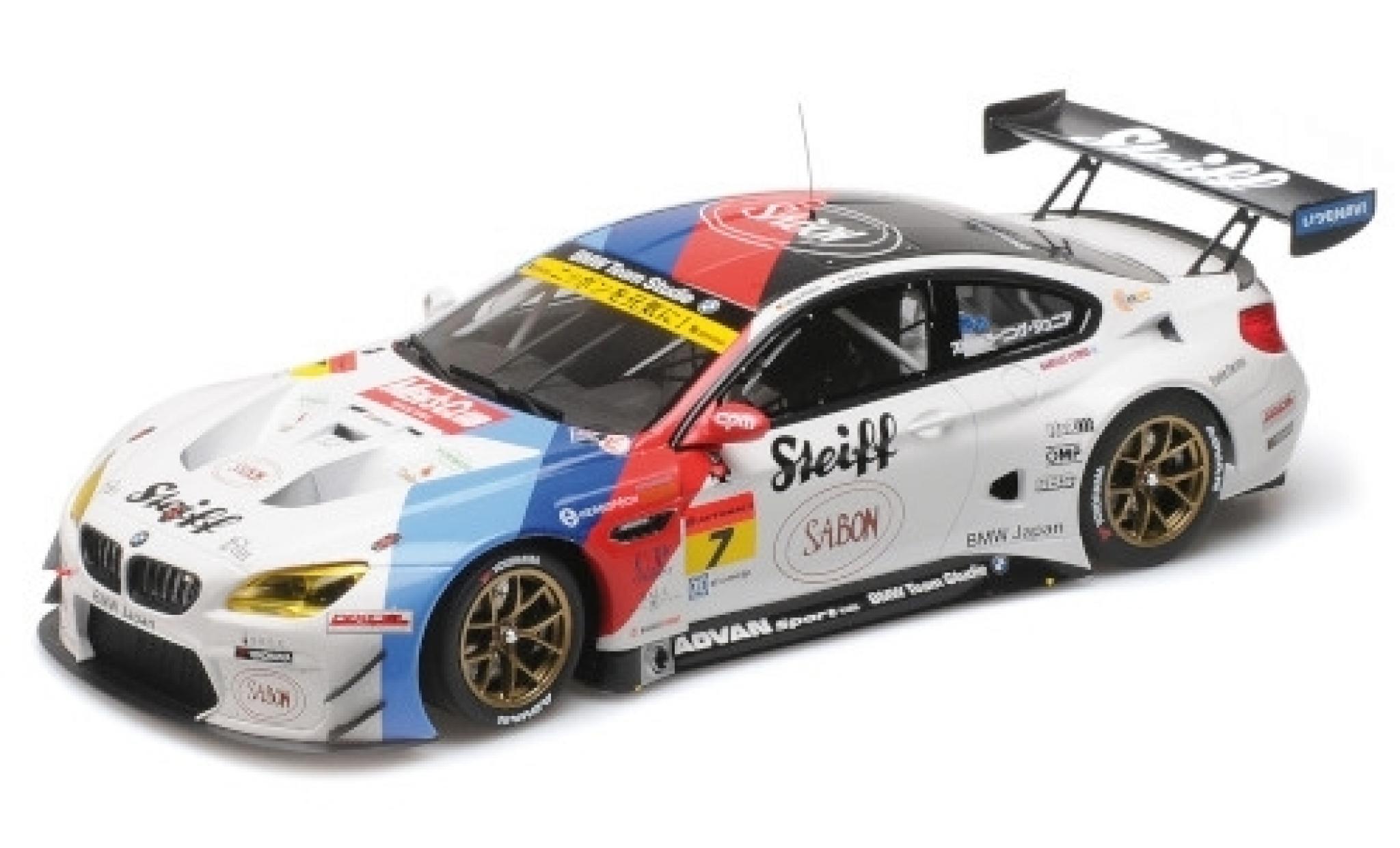 Bmw M6 1/18 Minichamps GT3 No.7 Team Studie AG Steiff Super GT Japan 2016 J.M&uuml;ller/S.Ara modelauto