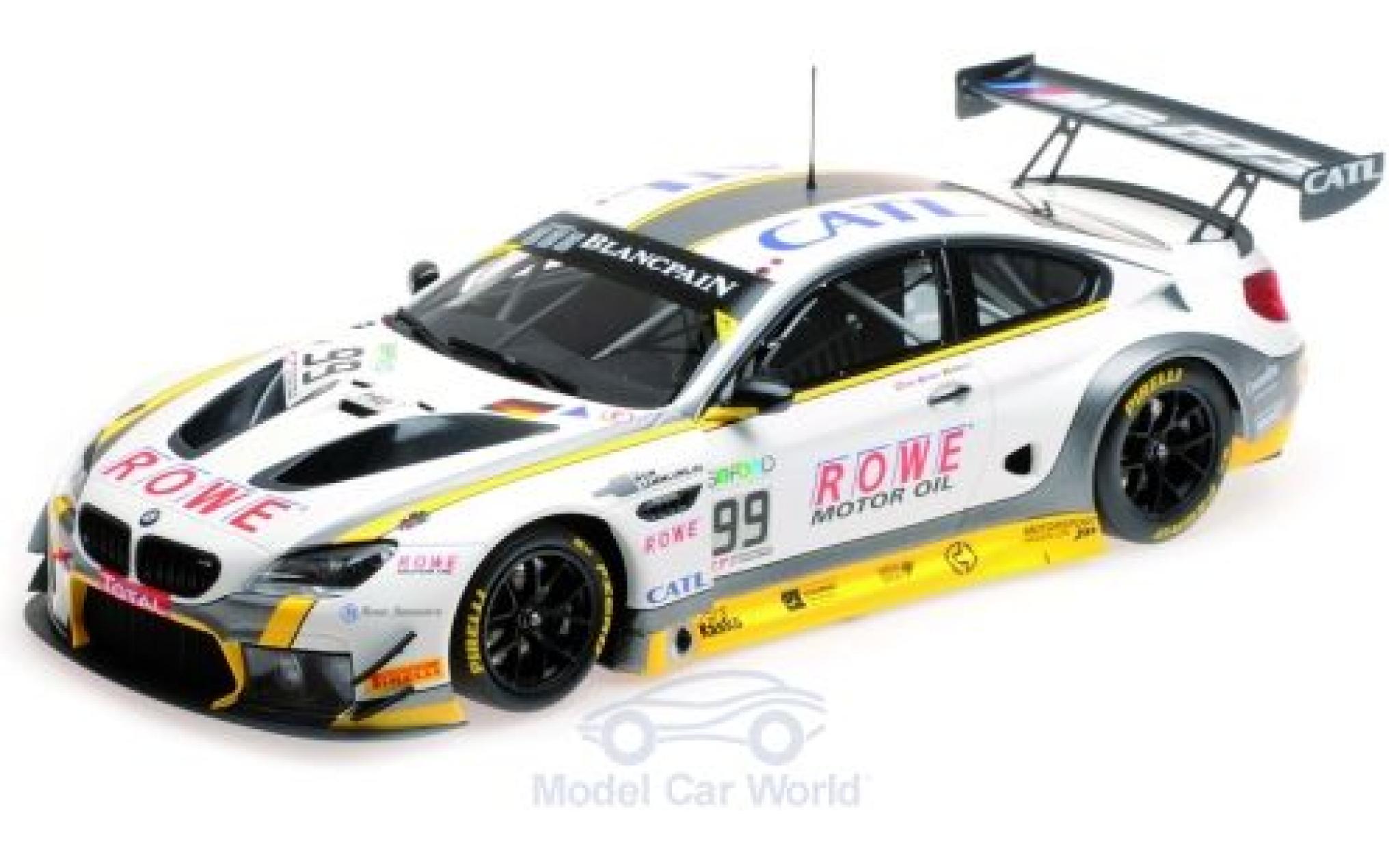 Bmw M6 1/18 Minichamps GT3 No.99 Rowe Racing 24h Spa 2017 P.Eng/M.Martin/A.Sims modelauto