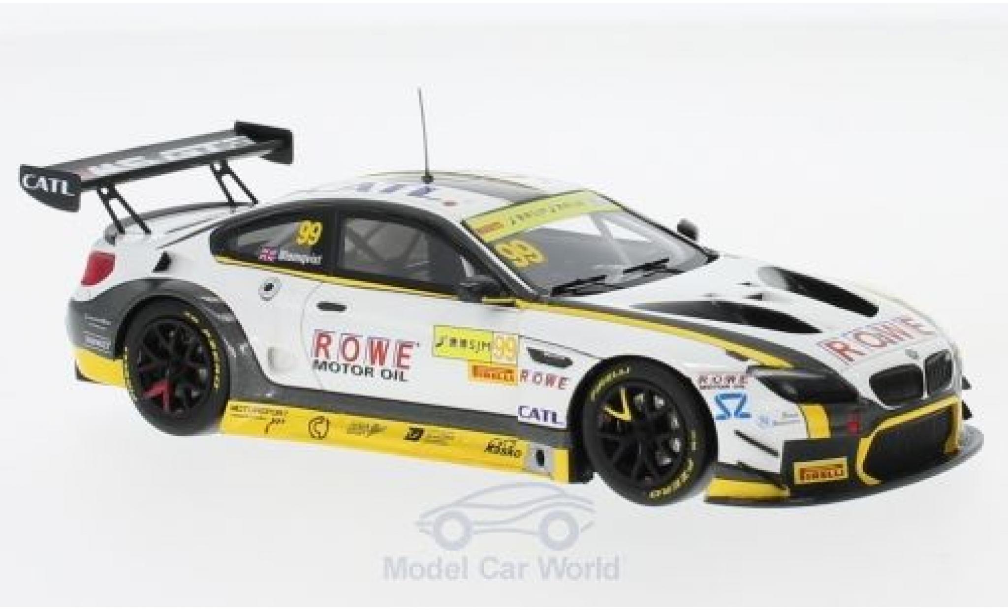 Bmw M6 1/43 Minichamps GT3 No.99 Rowe Racing GT Cup Macau 2017 T.Blomqvist modelauto
