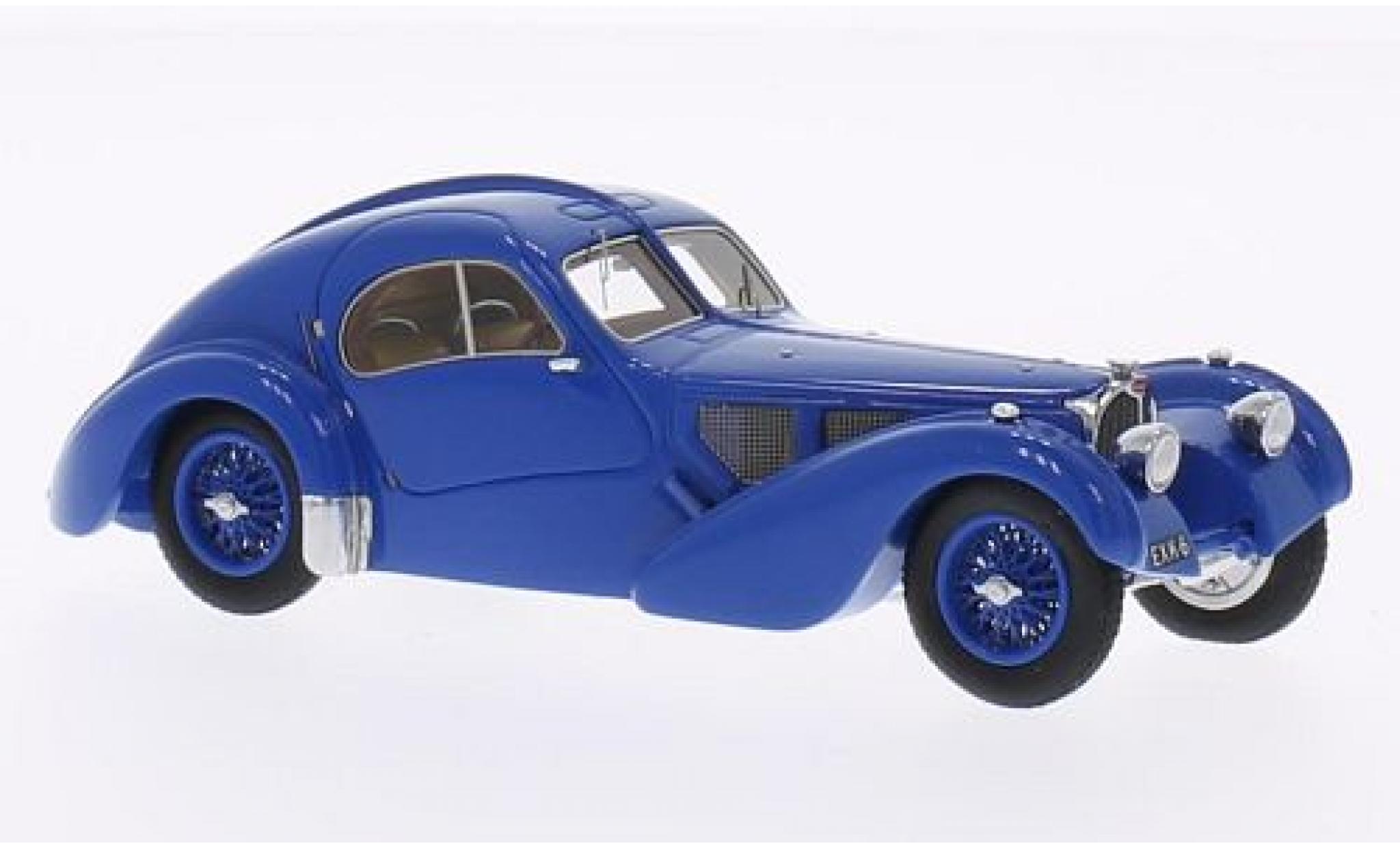 Bugatti 57 1/43 Minichamps Typ SC Atlantic blauw 1938 First Class Collection modelauto