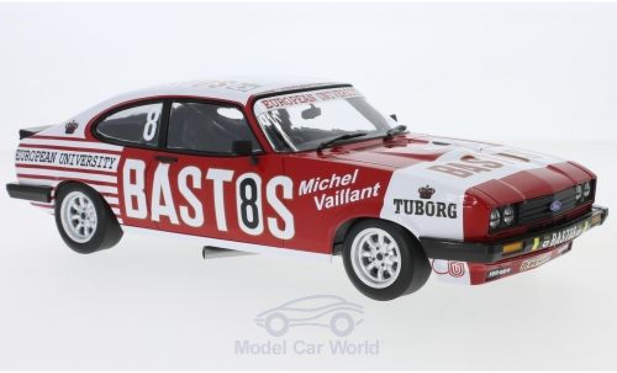 Ford Capri 1/18 Minichamps 3.0S No.8 Serge Power Bastos Racing Bastos 24h Spa 1980 E.Soto/P.Honegger/J-P.Libert modelauto