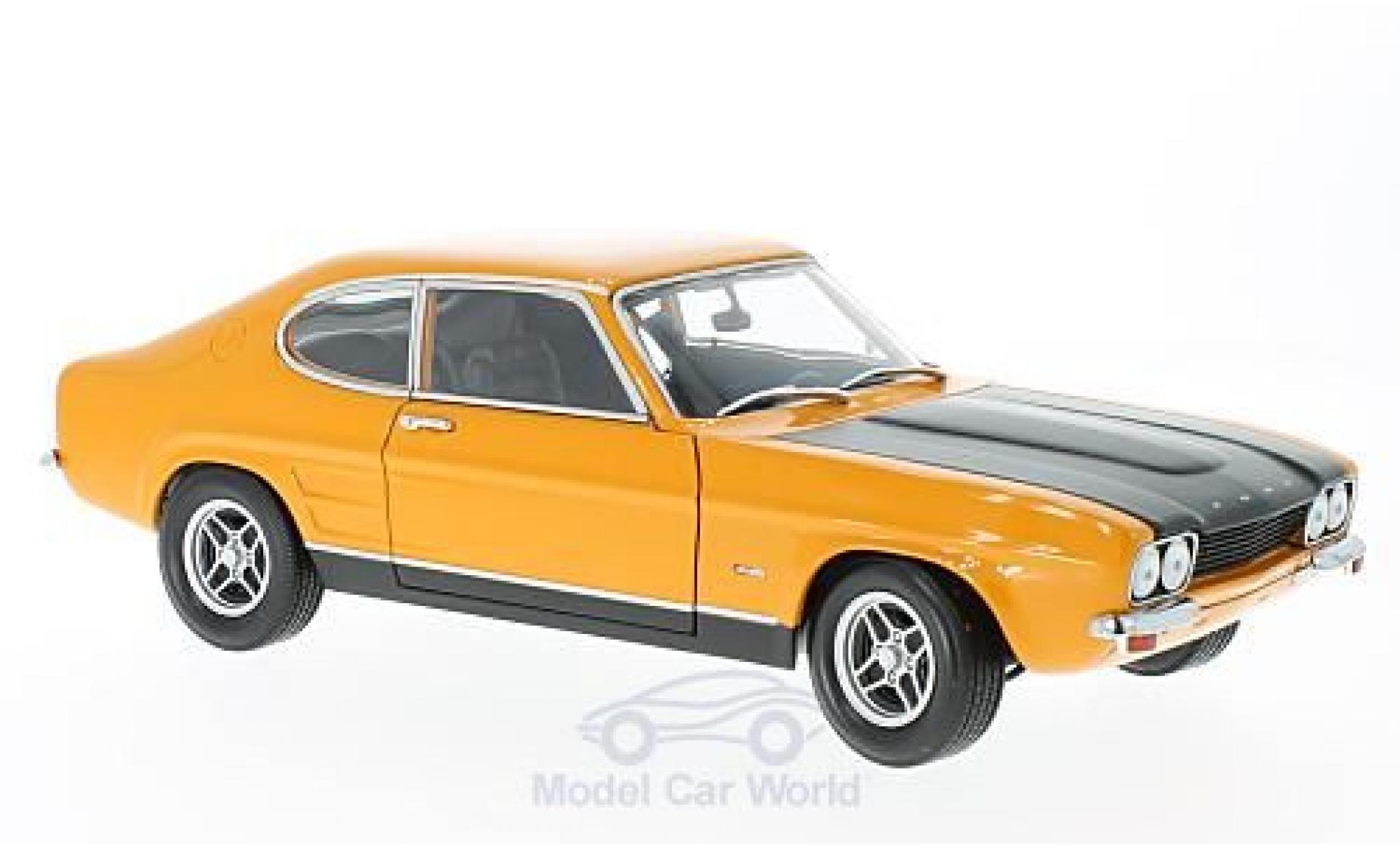 Ford Capri 1/18 Minichamps MKI RS 2600 oranje/zwart 1970 modelauto