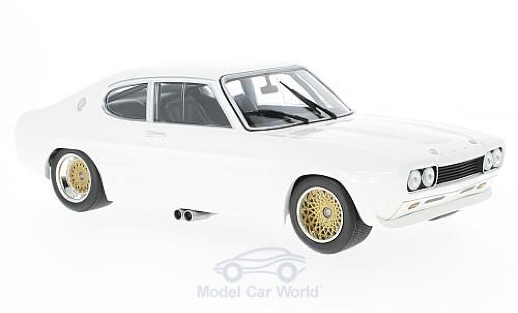 Ford Capri 2600 1/18 Minichamps RS 2600 wit 1970 modelauto