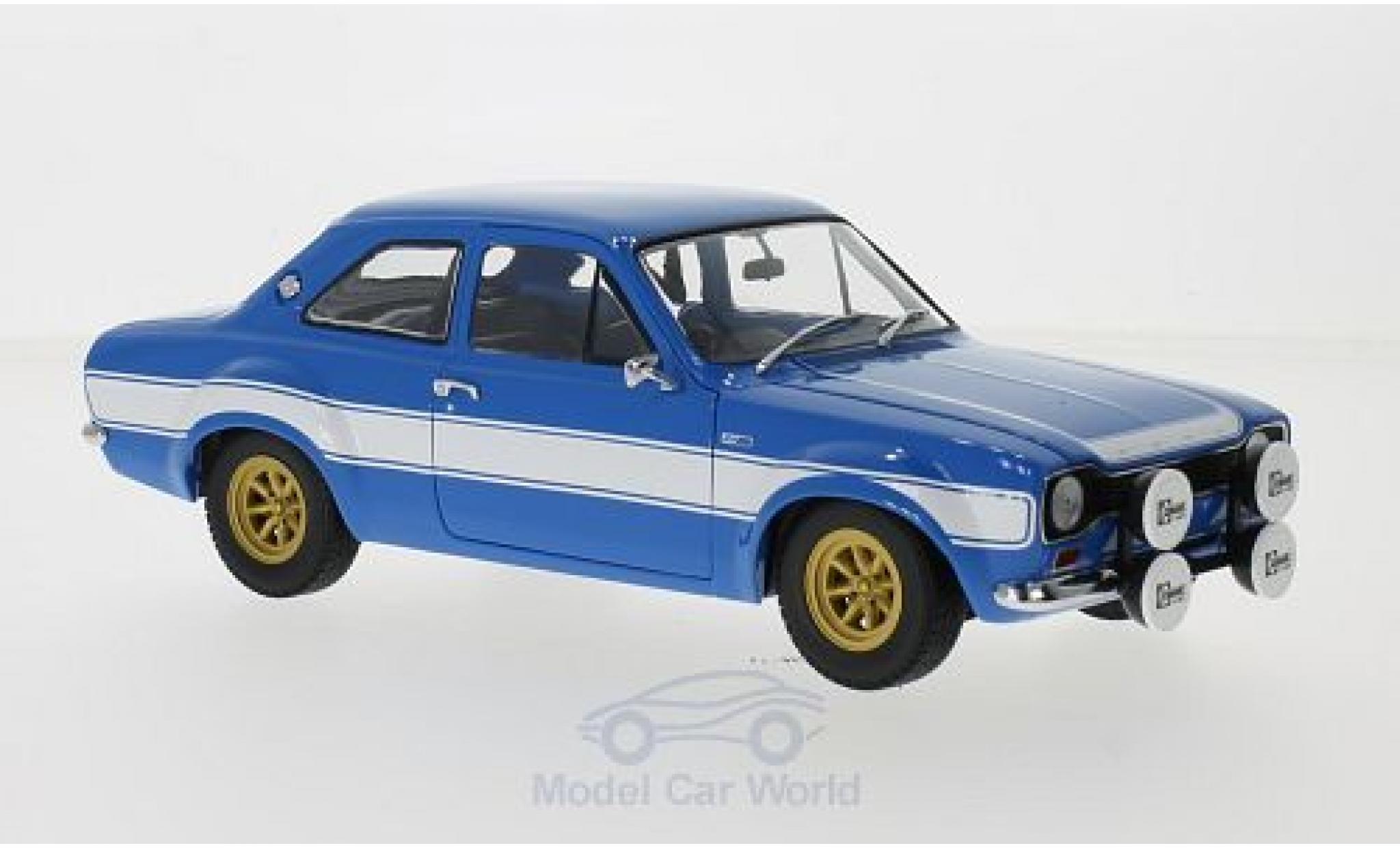 Ford Escort 1/18 Minichamps I RS1600 FAV blauw/wit 1970 modelauto