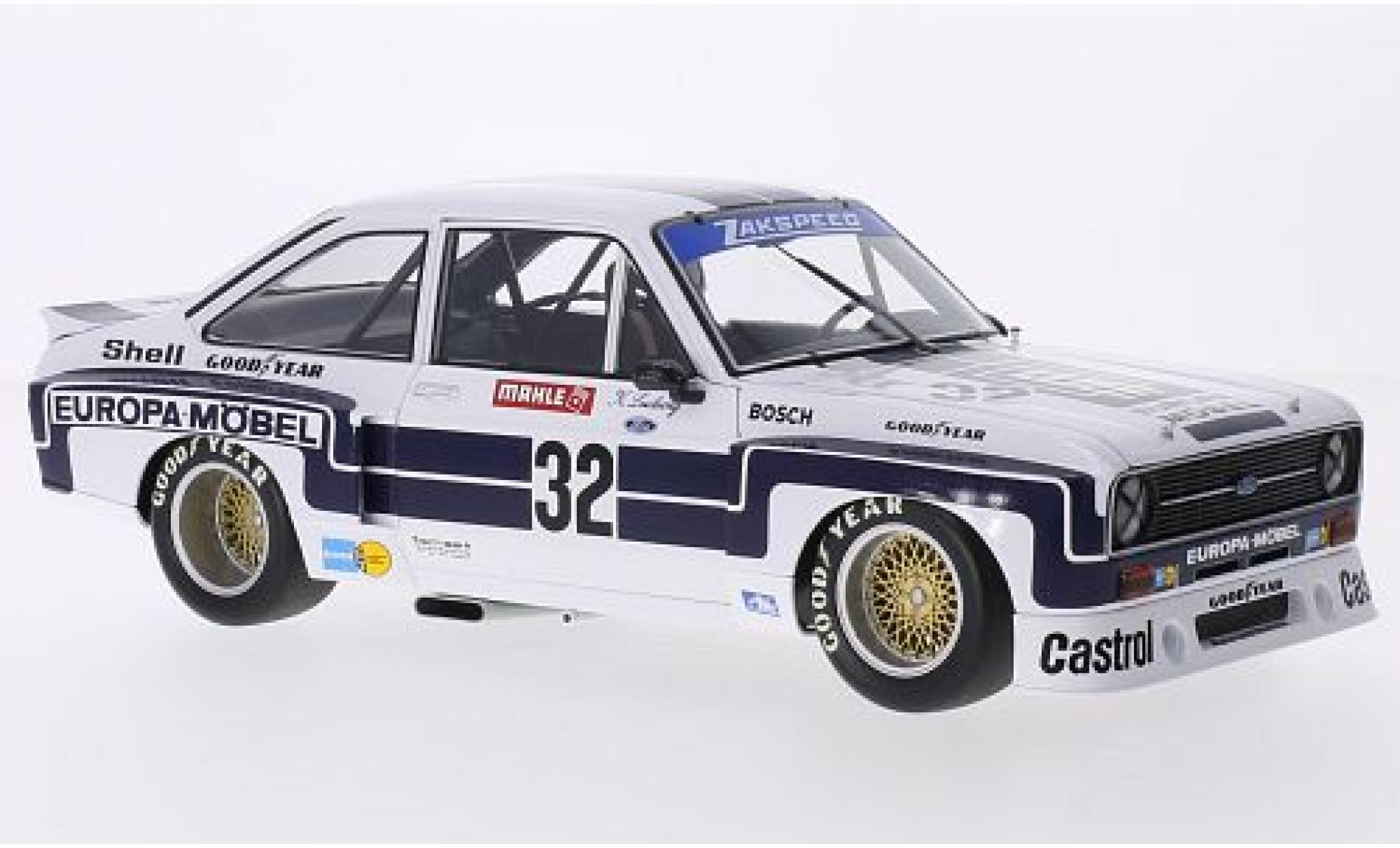Ford Escort 1/18 Minichamps II RS 1800 No.32 Europa M&ouml;bel DRM N&uuml;rburgring 1976 K.Ludwig modelauto