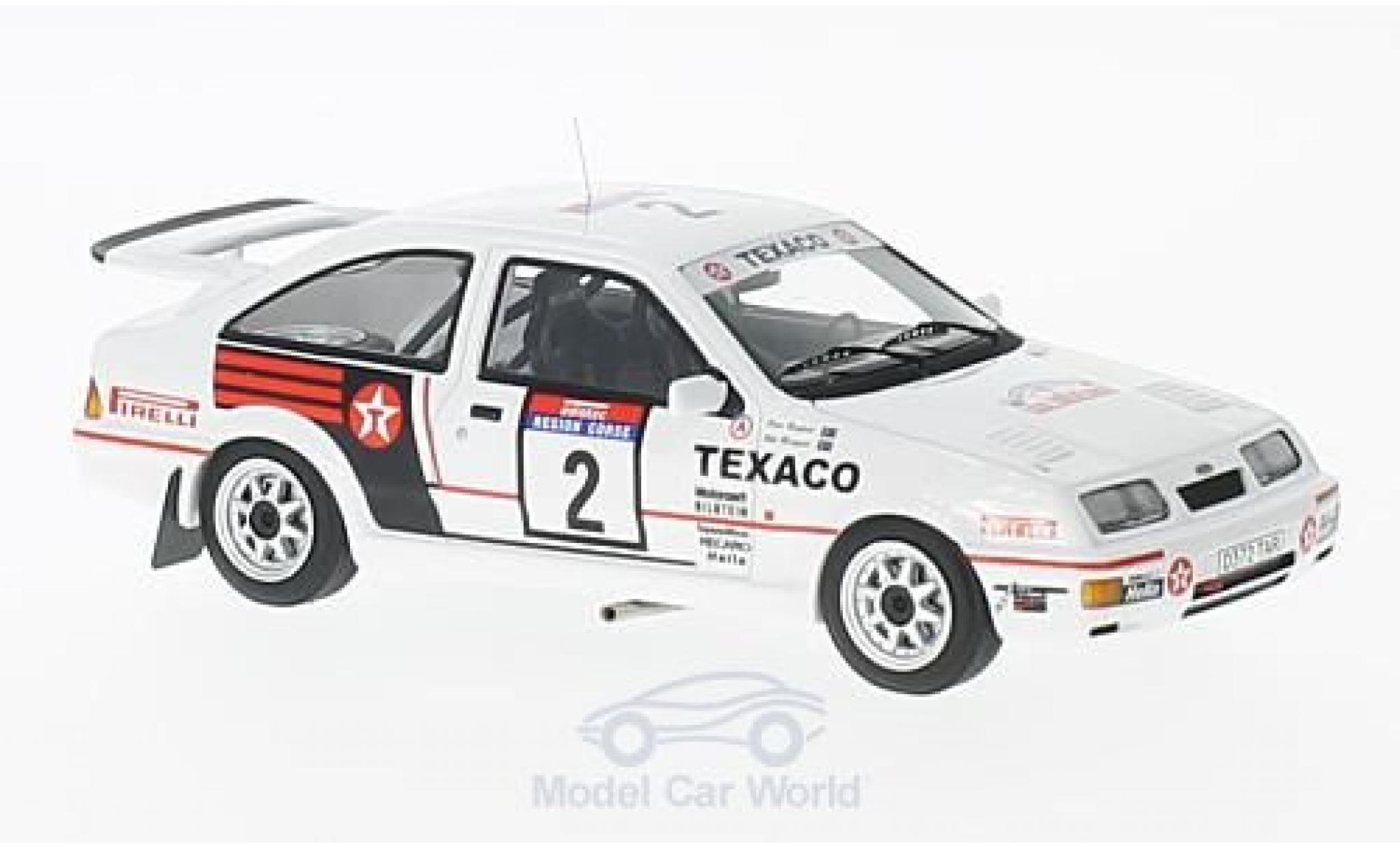 Ford Sierra Cosworth 1/43 Minichamps RS Cosworth No.2 Texaco Tour de Corse 1987 S.Blomqvist/K.Grundel modelauto
