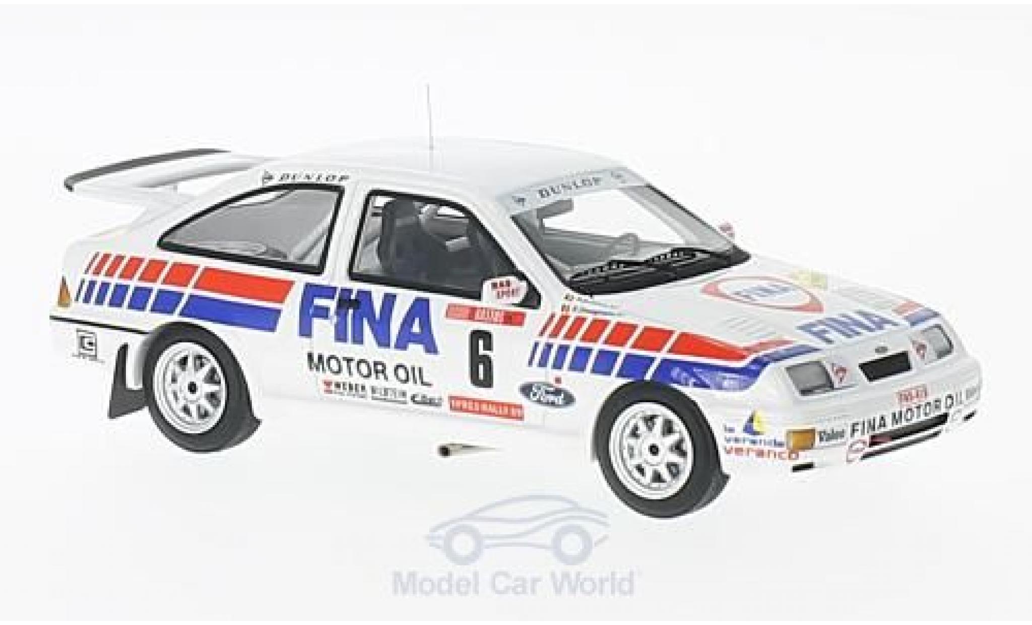 Ford Sierra Cosworth 1/43 Minichamps RS Cosworth No.6 RAS Sport Fina Rallye Ypres 1989 R.Droogmans/R.Joosten modelauto