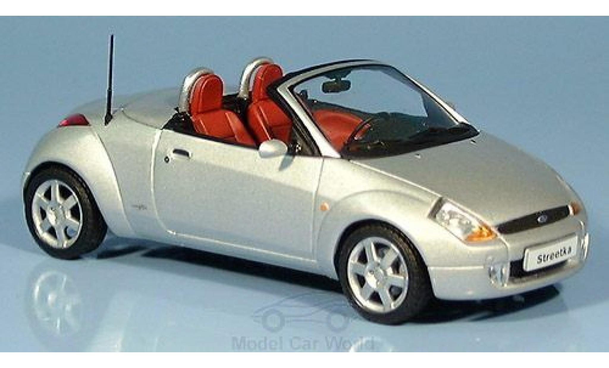 Ford Street Ka 1/43 Minichamps StreetKa grijs 2003 modelauto