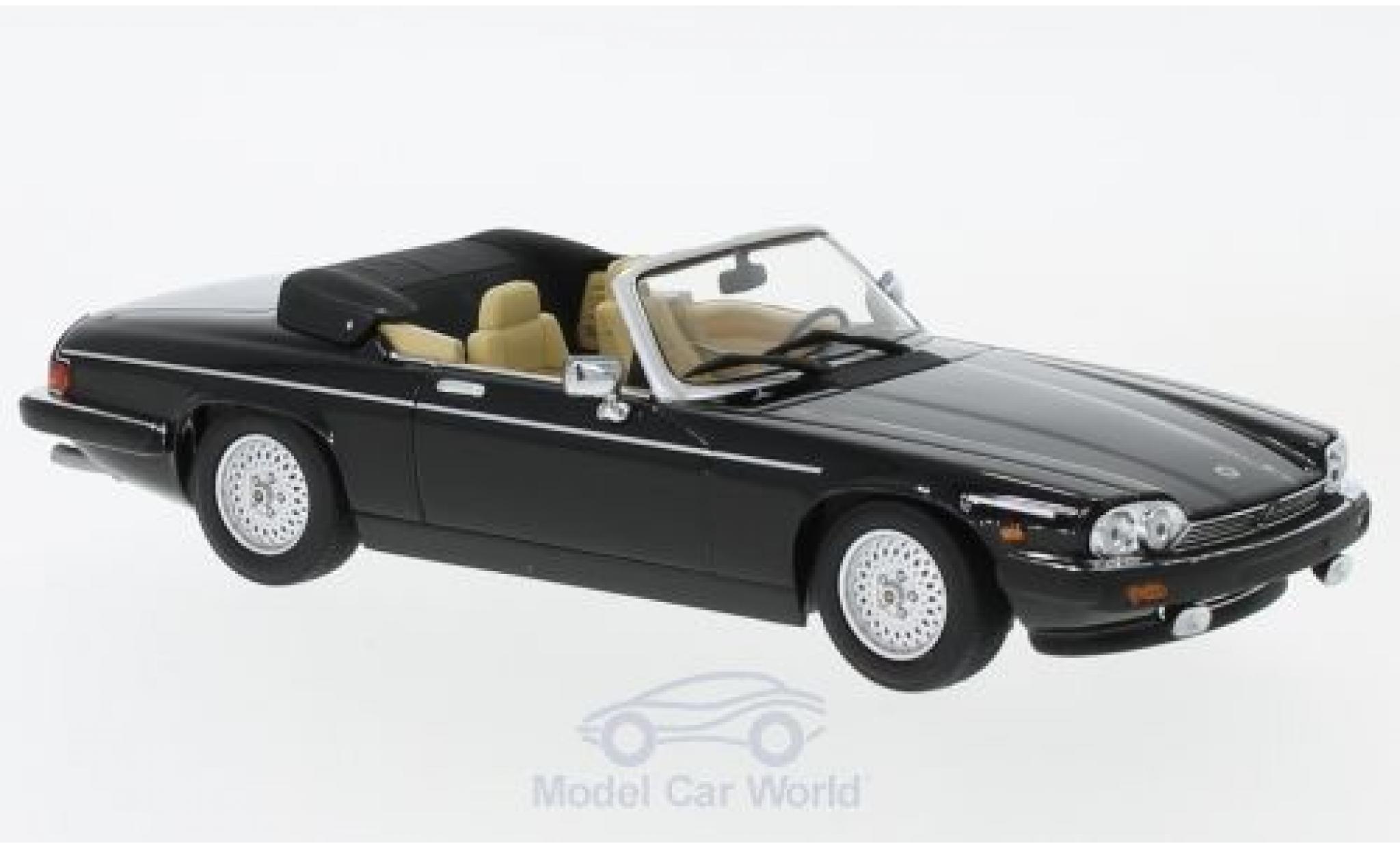 Jaguar XJ 1980 1/43 Minichamps -S Cabriolet zwart 1980 modelauto