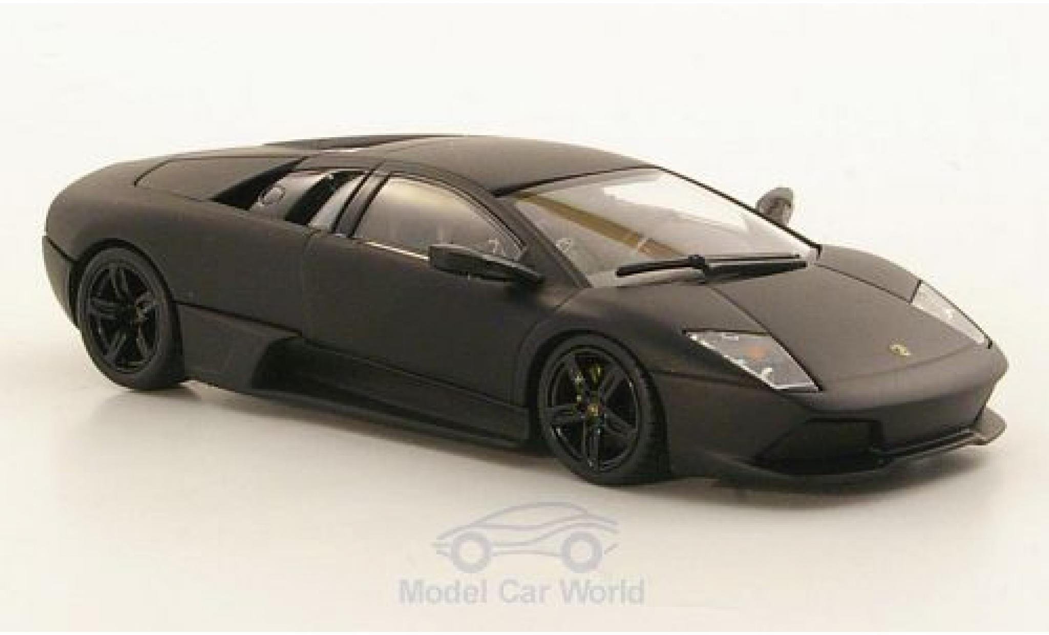 Lamborghini Murcielago LP640 1/43 Minichamps LP640 matt-zwart 2008 Linea Opaca modelauto