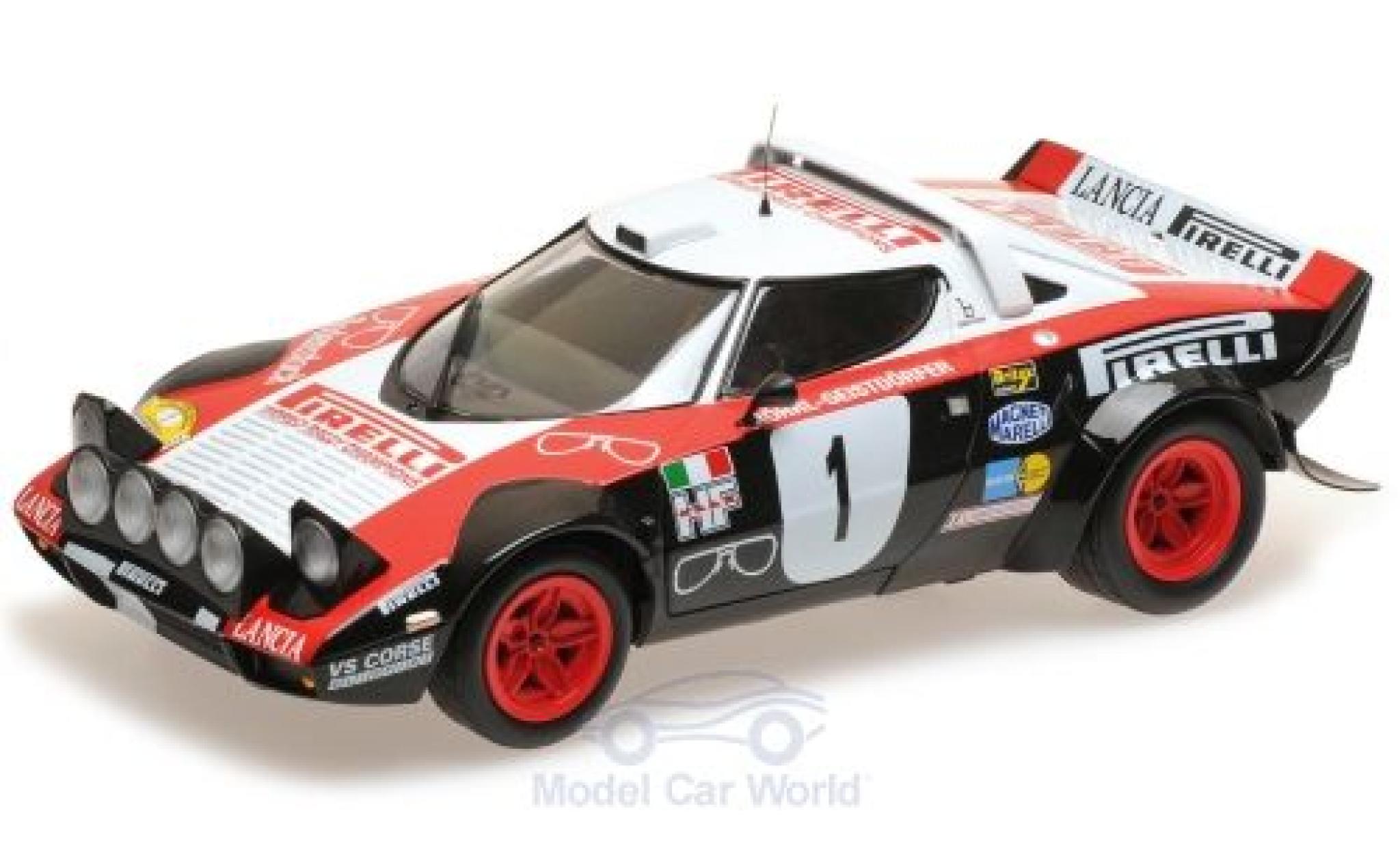 Lancia Stratos 1/18 Minichamps HF No.1 Pirelli Rallye DM Rallye Saarland 1978 W.R&ouml;hrl/C.Geistd&ouml;rfer modelauto