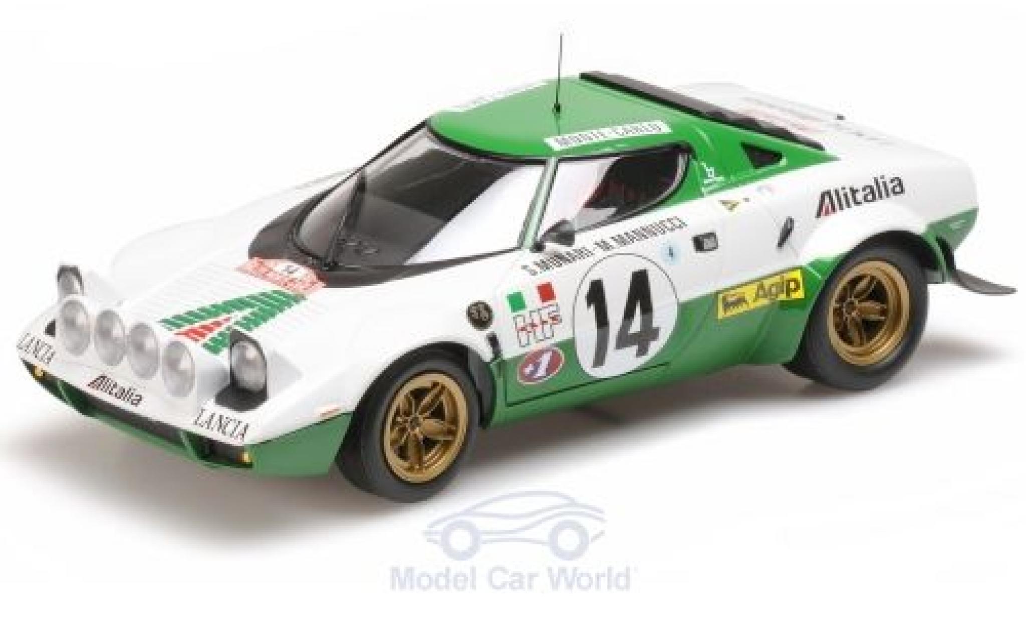 Lancia Stratos 1/18 Minichamps HF No.14 Rallye WM Rallye Monte Carlo 1975 S.Munari/M.Mannucci modelauto