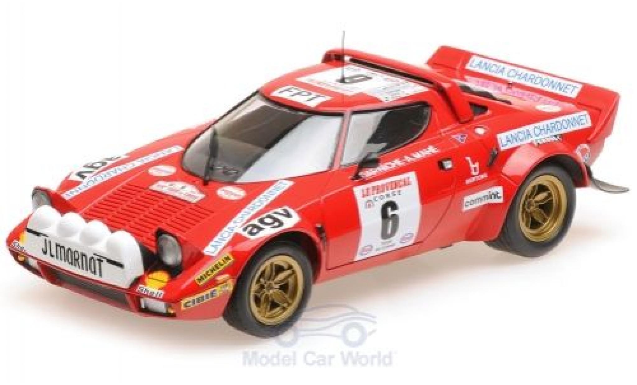 Lancia Stratos 1/18 Minichamps HF No.6 Rallye WM Rallye Tour de Corse 1975 B.Darniche/A.Mahe modelauto