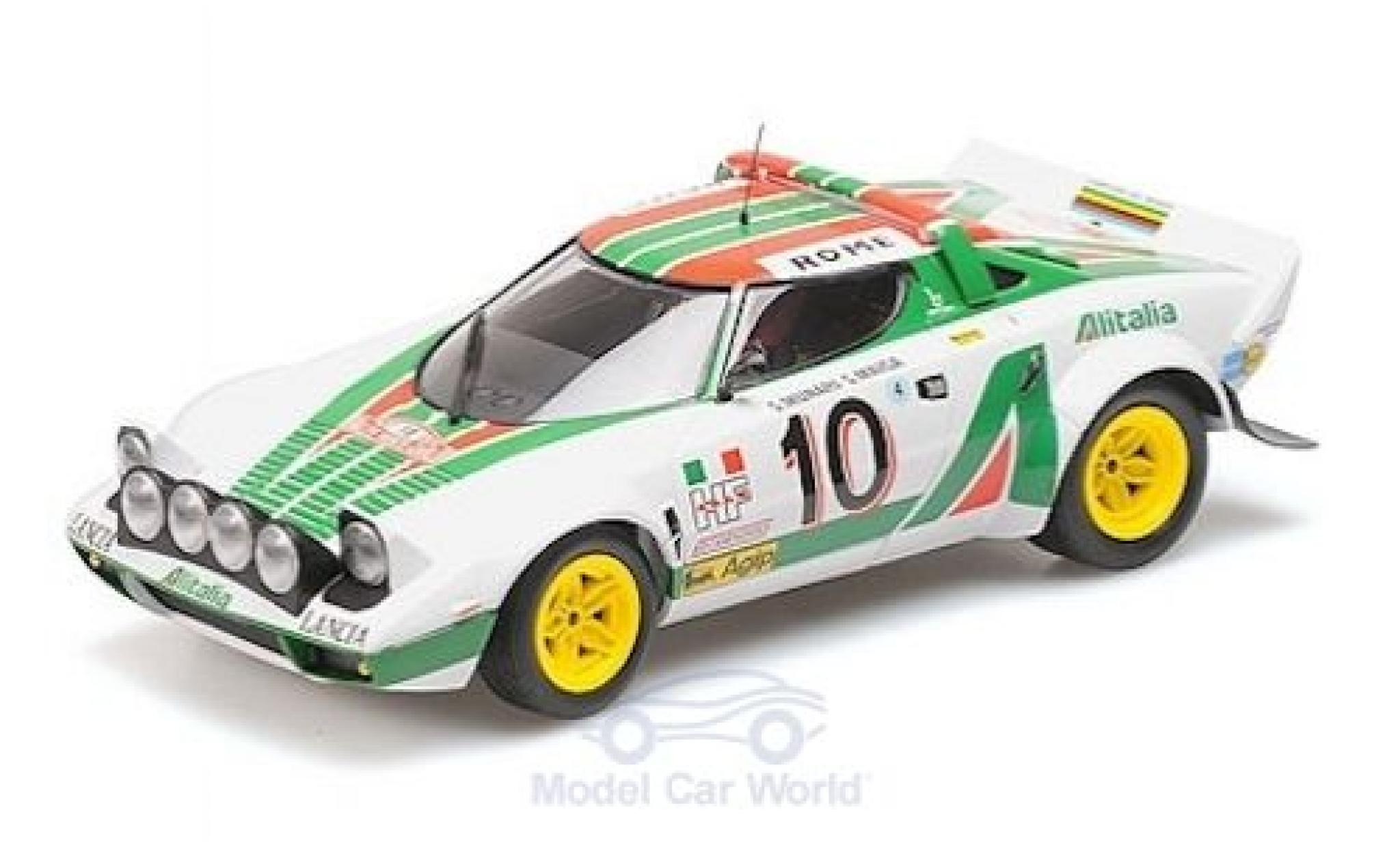 Lancia Stratos 1/18 Minichamps No.10 Alitalia Rallye Monte Carlo 1976 S.Munari/S.Maiga modelauto