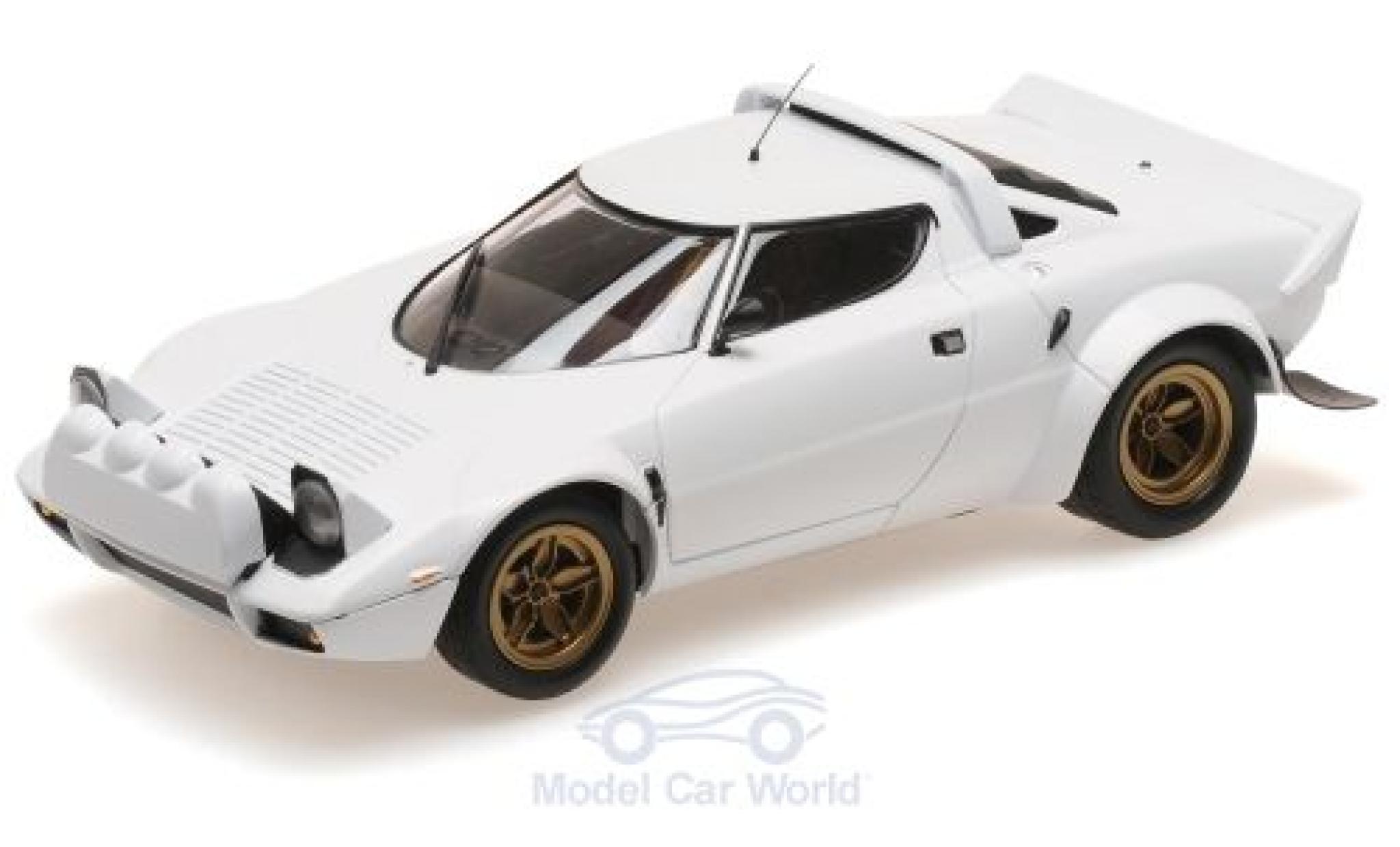 Lancia Stratos 1/18 Minichamps wit 1974 modelauto