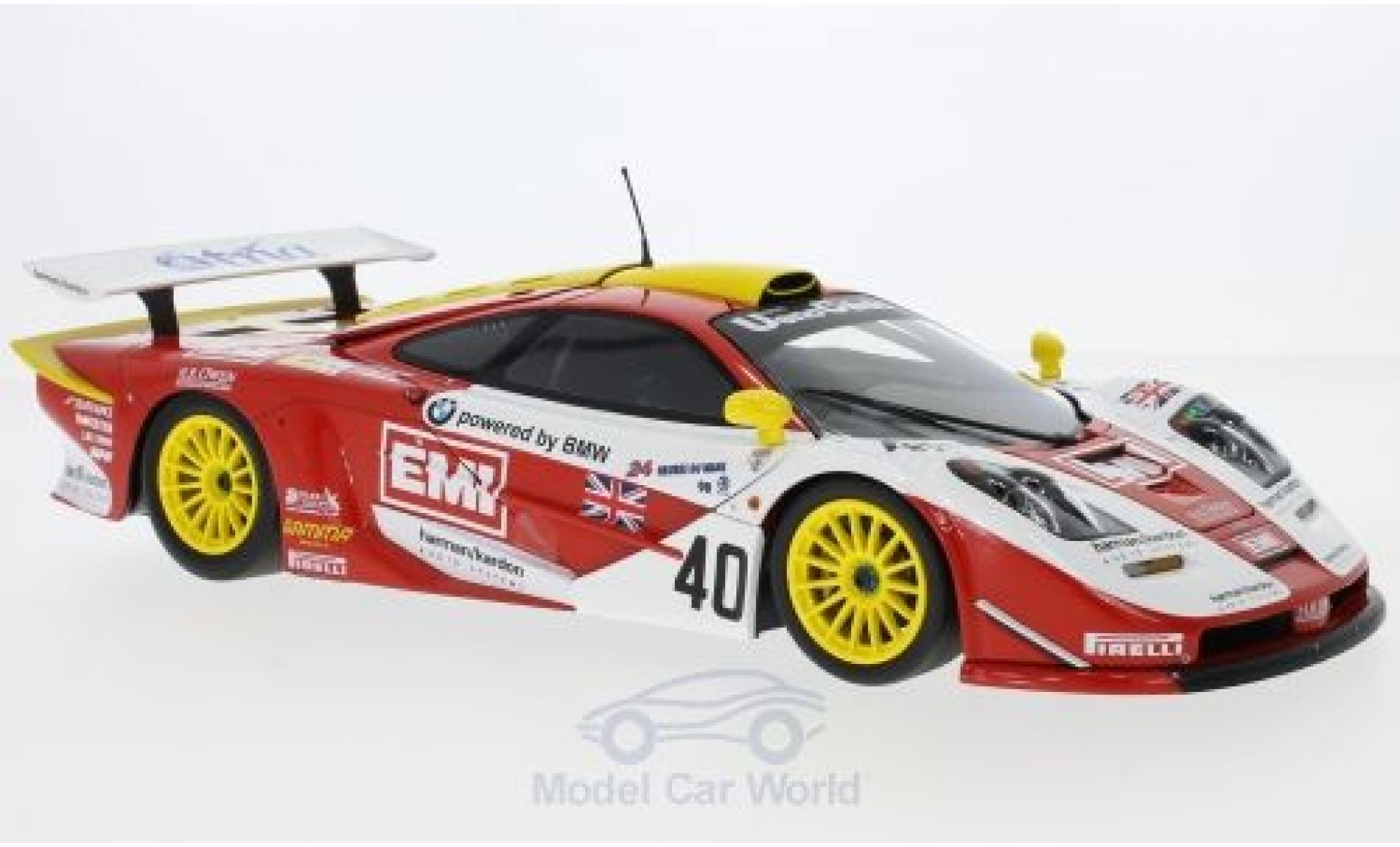 McLaren F1 1/18 Minichamps GTR No.40 Gulf Team Davidoff EMI 24h Le Mans S.O Rourke/T.Sugden/B.Auberlen modelauto