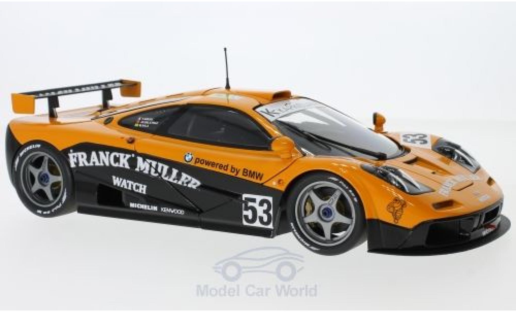 McLaren F1 1/18 Minichamps GTR No.53 Kokusai Kaihatsu Racing 24h Le Mans 1996 F.Giroix/M.S.Sala/J.D.Deletraz ohne Vitrine modelauto
