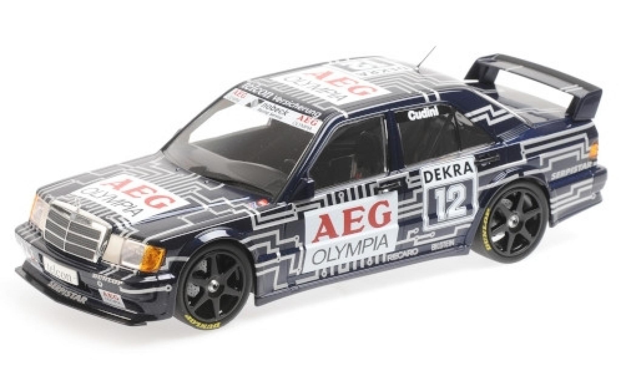 Mercedes 190 1/18 Minichamps E 2.5-16 EVO 1 No.12 Team Snobeck- AEG Olympia DTM 1989 A.Cudini modelauto