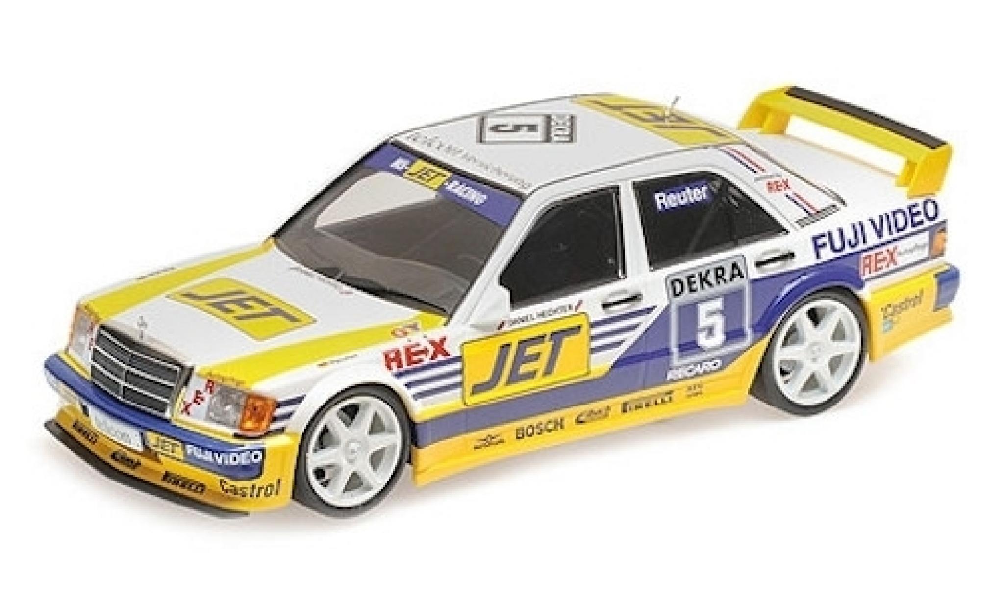 Mercedes 190 1/18 Minichamps E 2.5-16 Evo 1 (W201) No.5 Team MS-JET Jet DTM 1989 M.Reuter modelauto