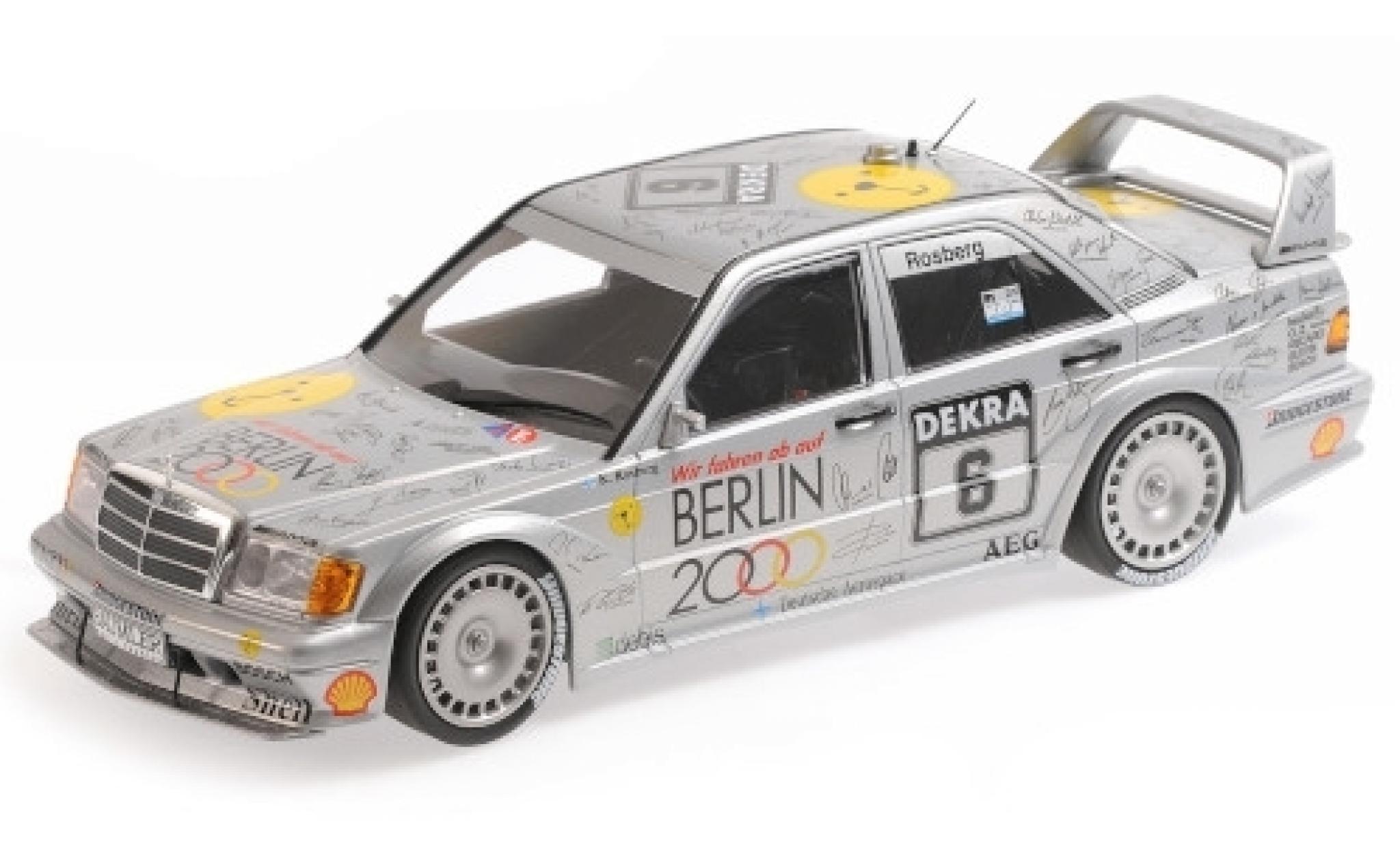 Mercedes 190 1/18 Minichamps E 2.5-16 EVO 2 No.6 Team AMG- Berlin 2000 DTM 1992 K.Rosberg modelauto