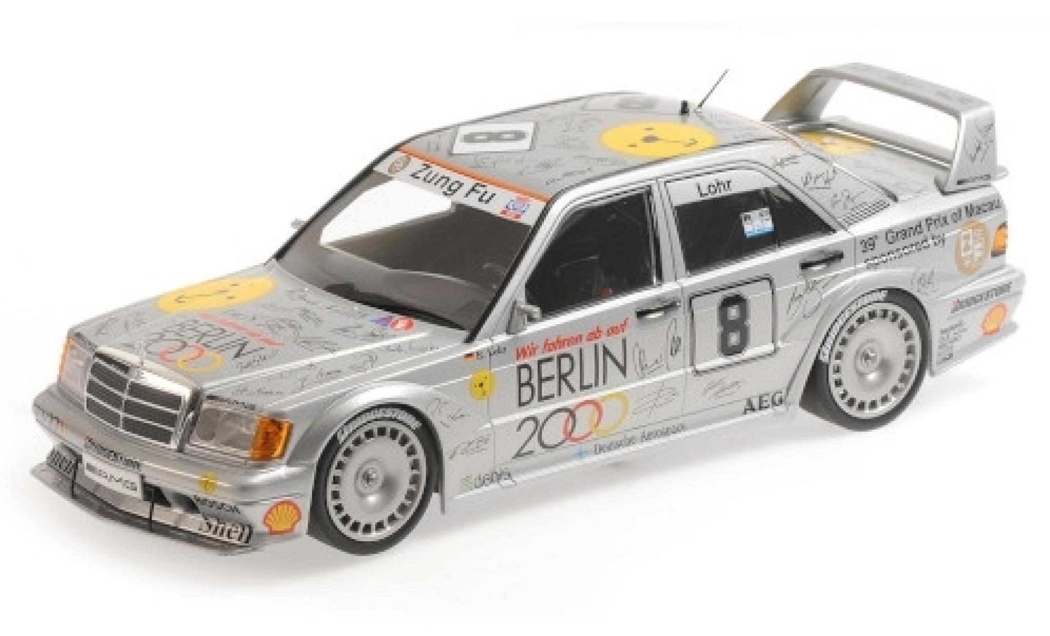 Mercedes 190 1/18 Minichamps E 2.5-16 EVO 2 No.8 Zung Fu Berlin 2000 Macau Guia Race 1992 E.Lohr modelauto