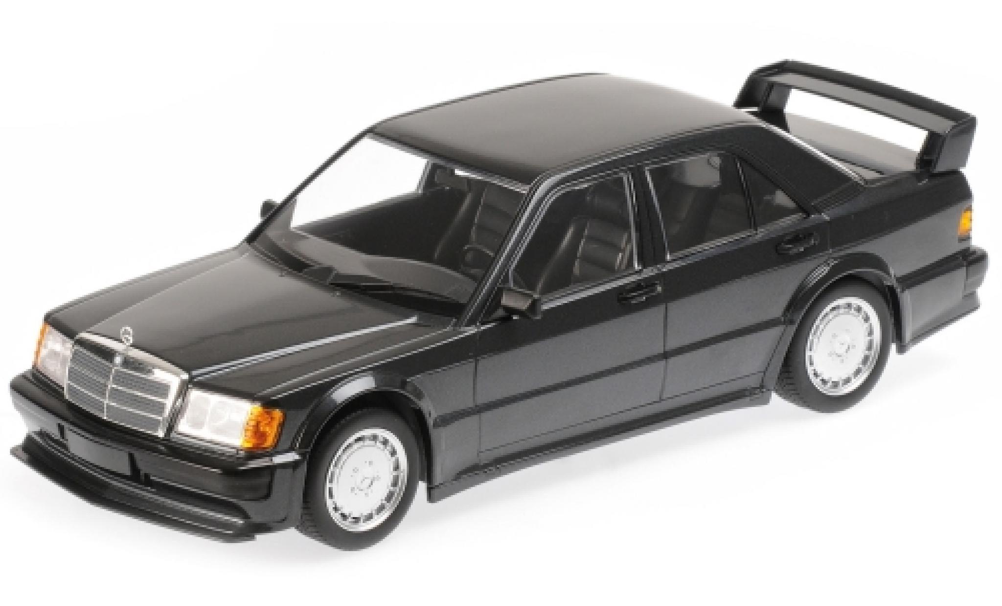 Mercedes 190 1/18 Minichamps E 2.5-16 Evo1 metallic zwart 1989 modelauto