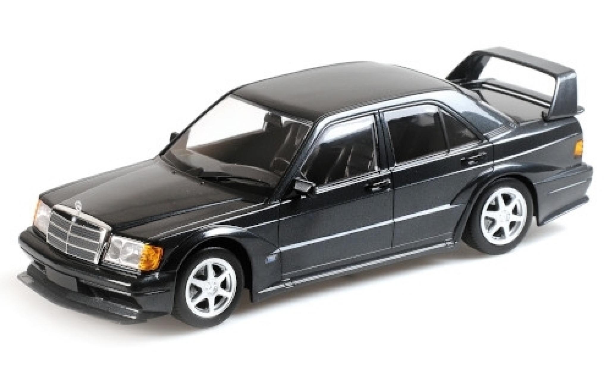 Mercedes 190 1/18 Minichamps E 2.5-16 Evo2 metallic zwart 1990 modelauto
