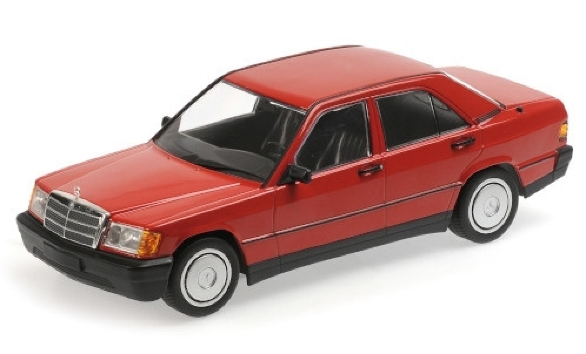 Mercedes 190 1/18 Minichamps E (W201) rood 1982 modelauto