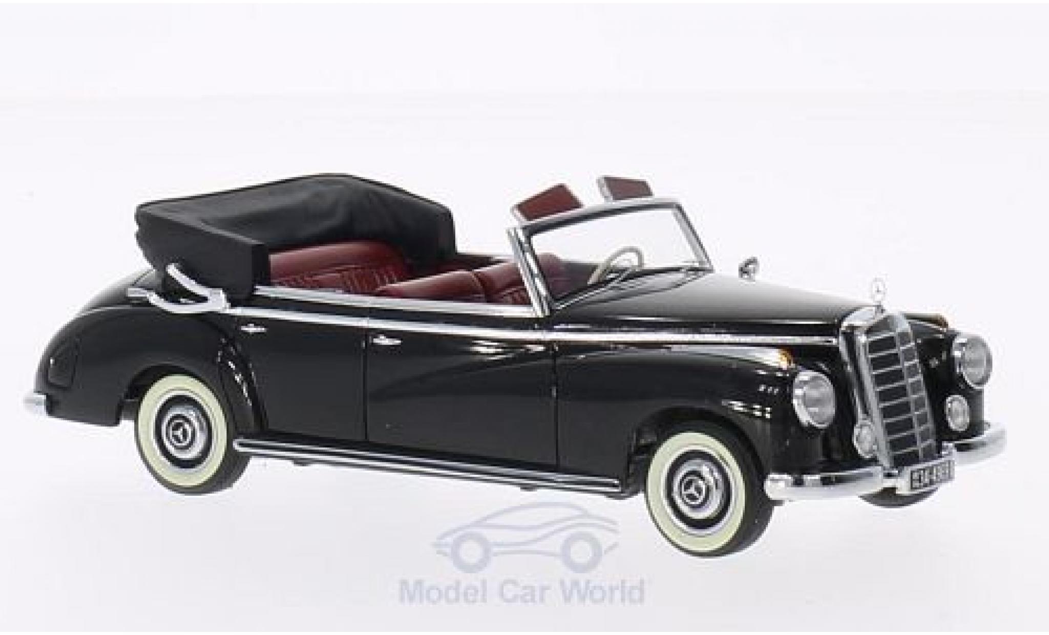 Mercedes 300 1/43 Minichamps Cabriolet (W186) zwart 1952 modelauto