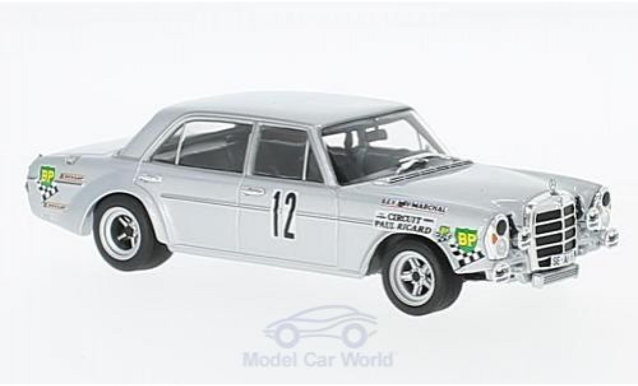 Mercedes 300 SEL 1/43 Minichamps SEL 6.8 AMG No.12 12h Paul Ricard 1971 K.Behrmann/J-P.Jabouille/J.Dolhem modelauto