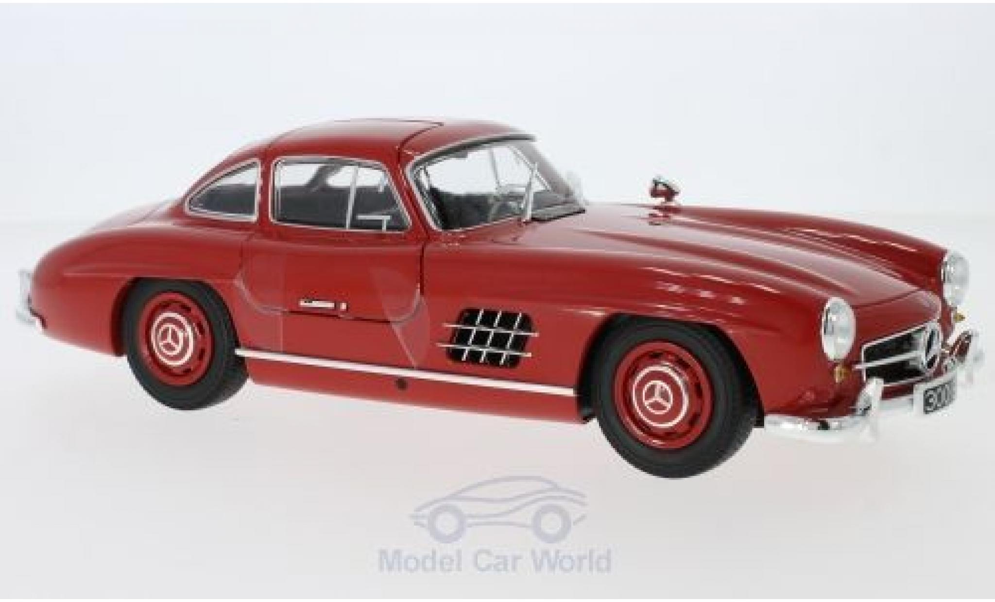 Mercedes 300 SL 1/18 Minichamps SL (W198) rood 1955 modelauto